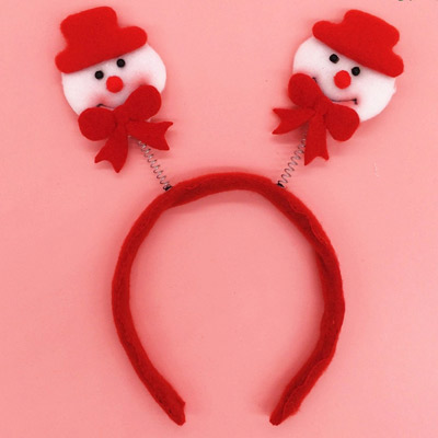 Lovely Red Snowman Shape Decorated Simple Design  Fabric Festival Party Supplies