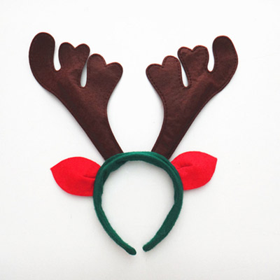 Personalized Brown+green+red Antlers Shape Decorated Simple Design