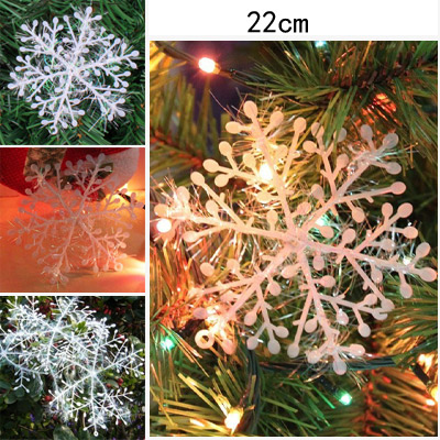 Lovely White Pure Color Snowflake Shape Design (3pcs)