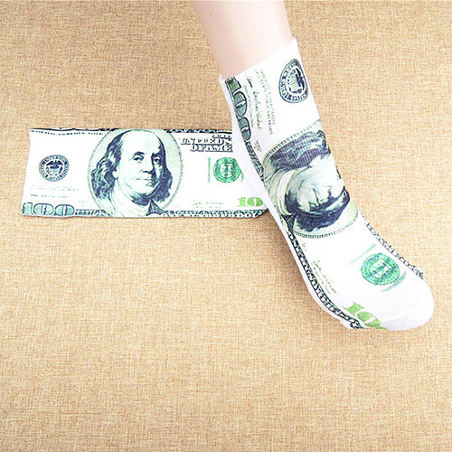 Retro White+green Dollars Pattern Decorated 3d Effect Design