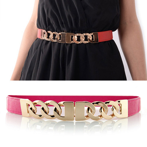 Fashion Plum Red Chains Decorated Simple Design