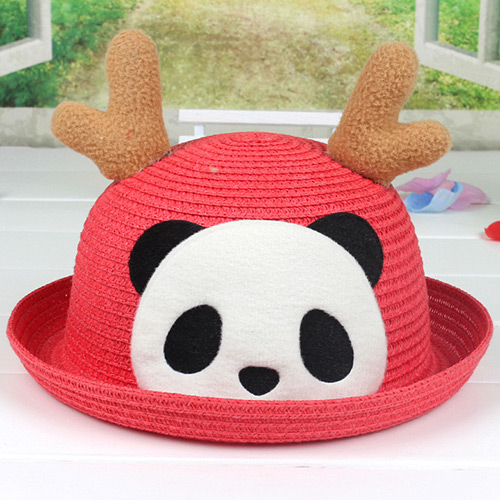Lovely Red Panda&antlers Decorated Crimping Design