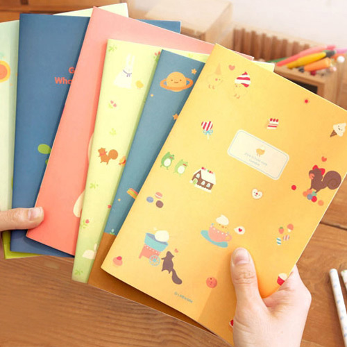 Lovely Random Color Cartoon Girl&cat Pattern Simple Design Paper Stickers Tape