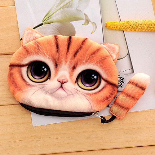 Lovely Yellow Cartoon Cat Pattern Decorated 3d Design