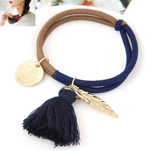Trendy Multi-color Multielement Pendant Decorated Color Matching Simple Design Hairband