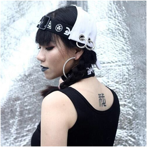 Fashion White Metal Ring Decorated Hollow Out Baseball Cap