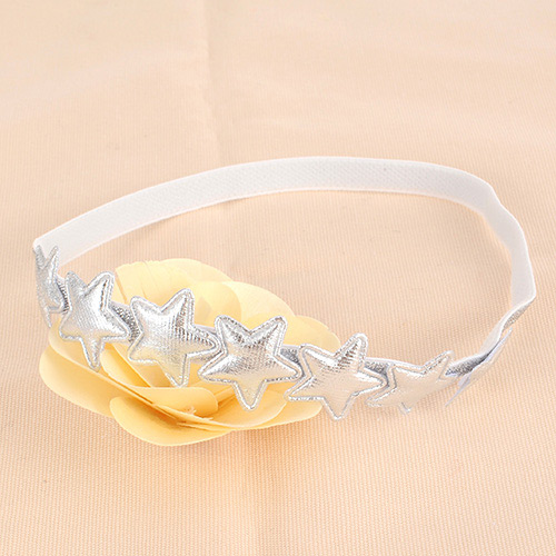 Lovely Silver Color Star&flower Decorated Simple Hair Hoop