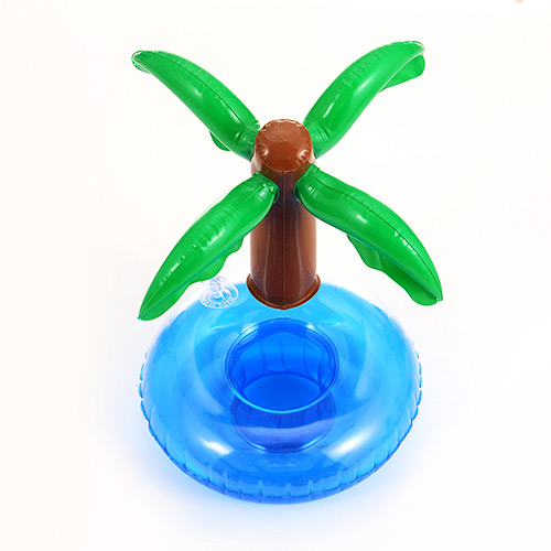 Lovely Blue Coconut Tree Shape Design Color Matching Cup Holder Household Goods