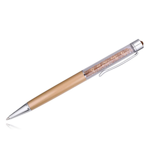 Fashion Gold Color Diamond Decorated Color Matching Design Simple Memorial Pen
