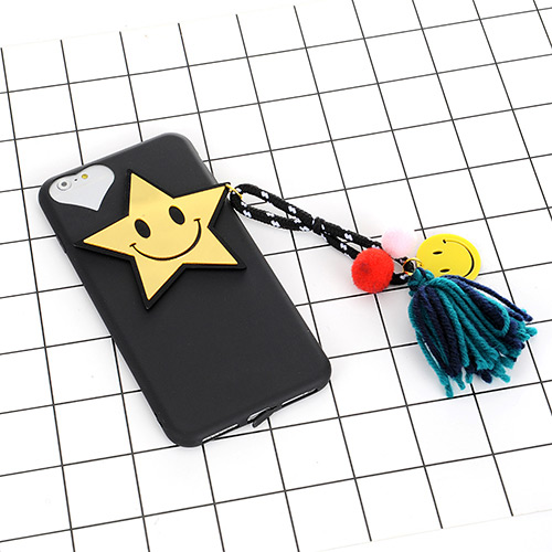 Lovely Black Star Shape Decorated Simple Iphone6plus/6s/7 Phone Case