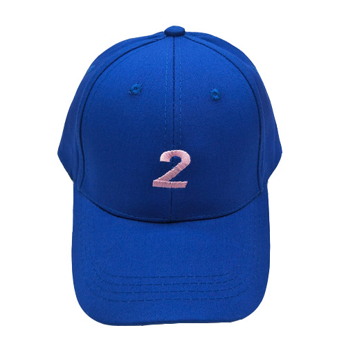 Fashion Blue Number 2 Pettern Decorated Simple Hat