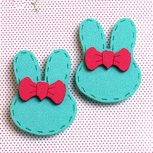 Fashion Green Bowknot Decorated Rabbit Ears Simple Hair Sticky