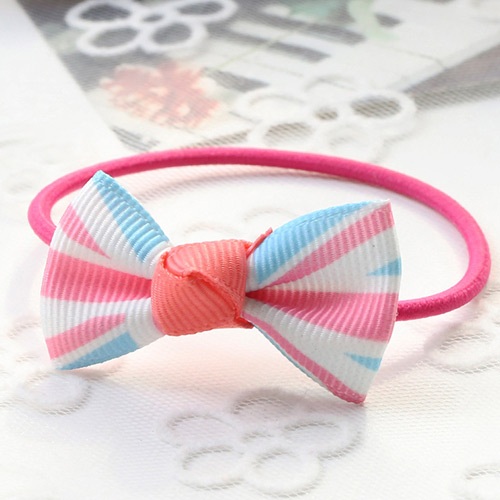 Fashion Blue Flag Pattern Decorated Bowknot Decorated Hair Band