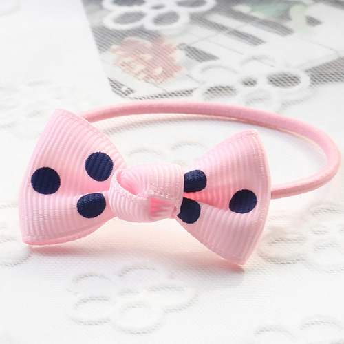 Fashion Pink Flag Pattern Decorated Bowknot Decorated Hair Band