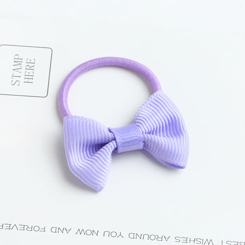 Sweet Purple Bowknot Shape Decorated Pure Color Hair Band