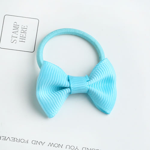Sweet Blue Bowknot Shape Decorated Pure Color Hair Band