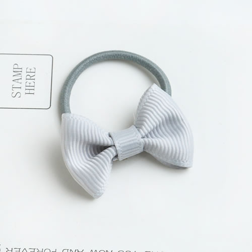 Sweet Gray Bowknot Shape Decorated Pure Color Hair Band