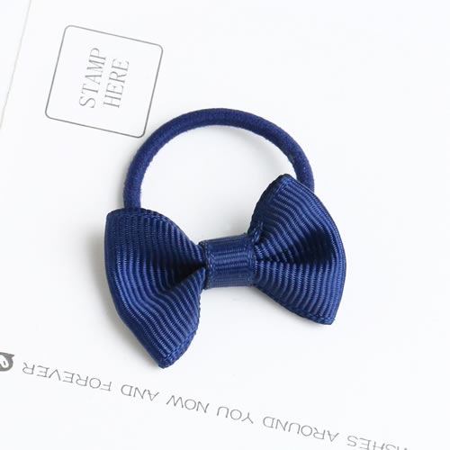 Sweet Navy Blue Bowknot Shape Decorated Pure Color Hair Band