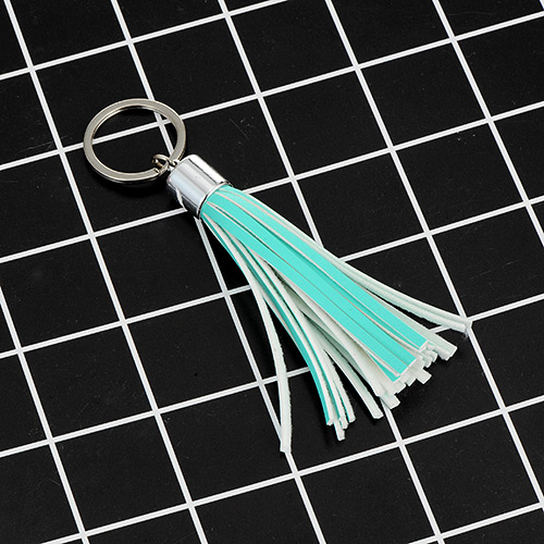 Fashion Green Key Chain Of Pure Color Decorated With Tassel