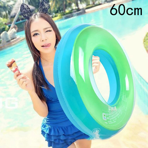Fashion Blue+green Color Matching Decorated Double Layer Design Swim Ring