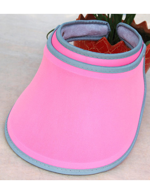 Fashion Plum Red Pure Color Decorated Simple Ultraviolet-proof Cap
