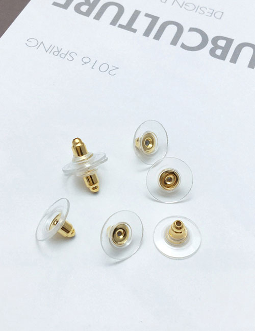 Fashion Gold Color Bullet Shape Decorated Pure Color Simple Earbud(1pc)