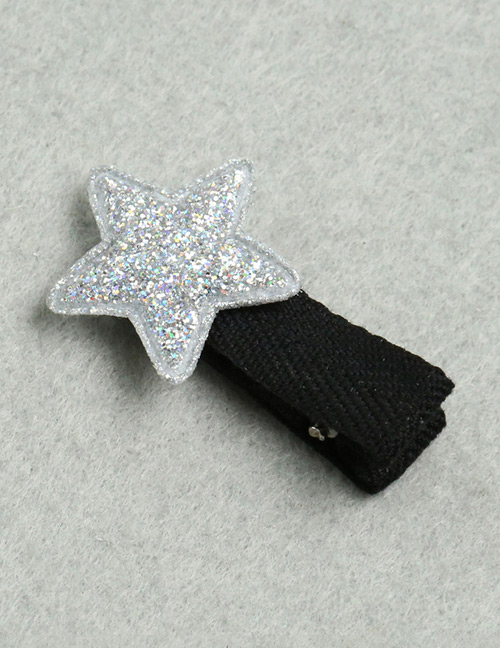 Lovely Silver Color Star Shape Decorated Simple Children Hairpin