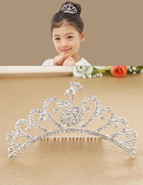 Cute Silver Color Pure Color Decorated Simple Diadema Children Hair Clasp