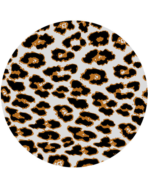 Fashion Multi-color Leopard Print Shape Pattern Decorated Simple Tassel Beach Scarf