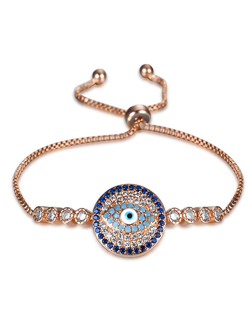 Personality Rose Gold Eye Shape Decorated Bracelet
