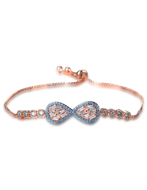 Personality Rose Gold Bowknot Shape Decorated Bracelet