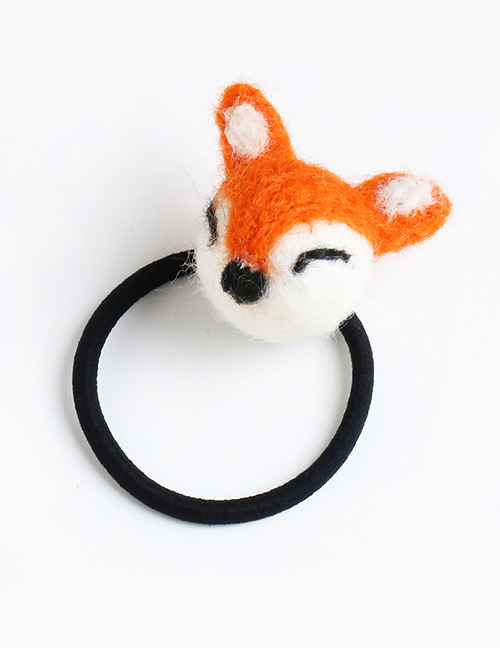 Lovely Orange Little Fox Decorated Pure Color Hairpin