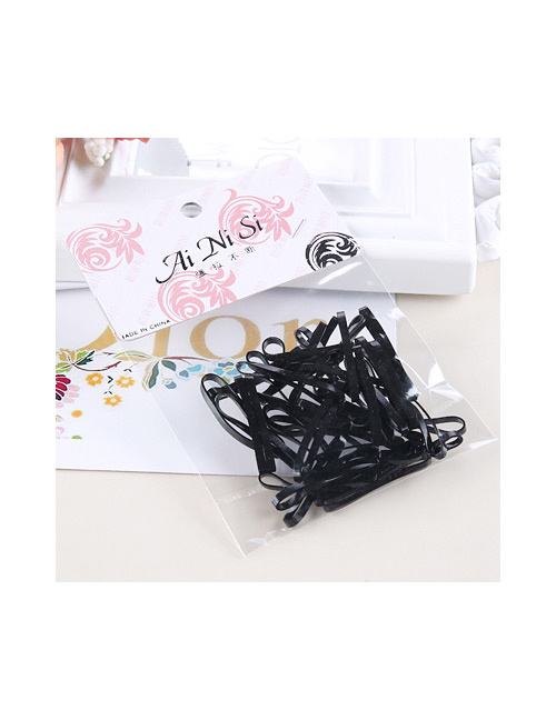 Lovely Black Pure Color Decorated Simple Hair Band
