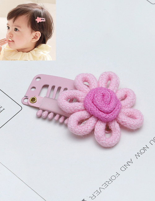 Lovely Light Pink Flower Decorated Color Matching Hairpin
