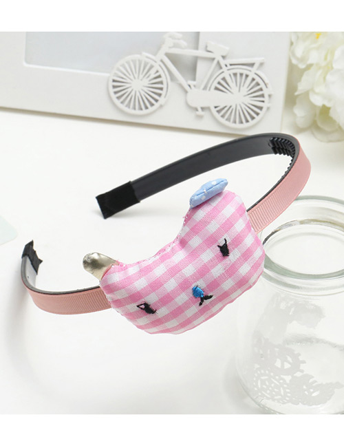 Lovely Pink Cat Decorated Color Matching Hair Hoop