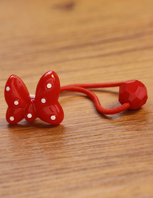 Fashion Red Bowknot Decorated Color Matching Hair Band (1pc)