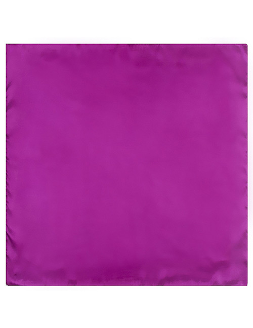 Fashion Purple Square Shape Decorated Pure Color Simple Scarf