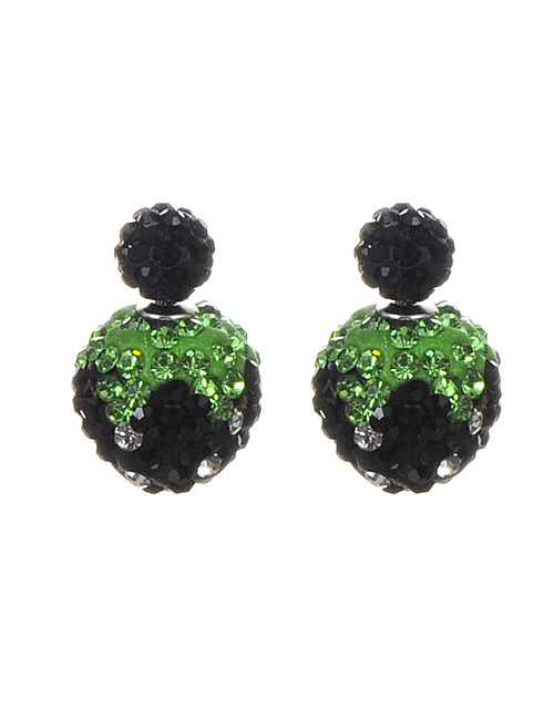 Lovely Black Strawberry Decorated Earrings