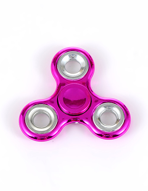 Fashion Plum-red Color-matching Decorated Spinner