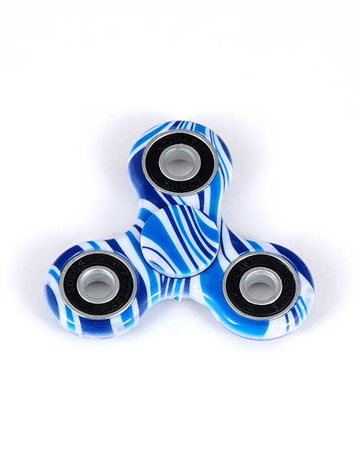 Fashion Blue+white Color-matching Decorated Spinner