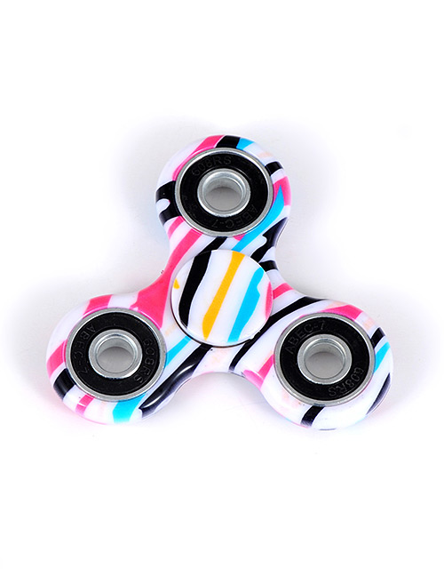 Fashion White+pink Color-matching Decorated Spinner