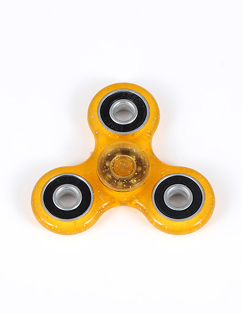 Fashion Yellow Pure Color Decorated Spinner