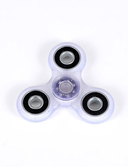Fashion White Pure Color Decorated Spinner