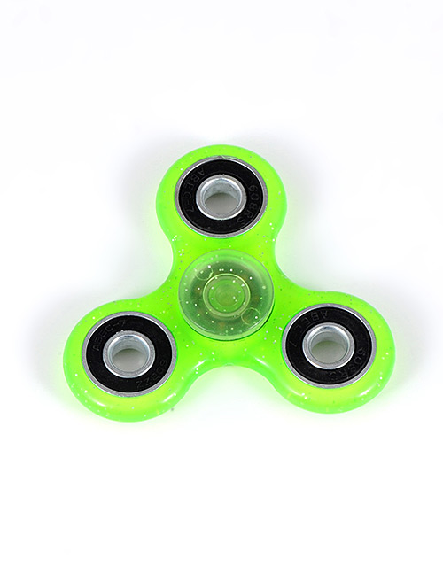 Fashion Green Pure Color Decorated Spinner