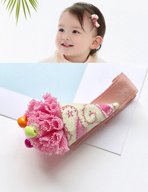 Lovely Plum Red Ice Cream Shape Decorated Simple Hair Band