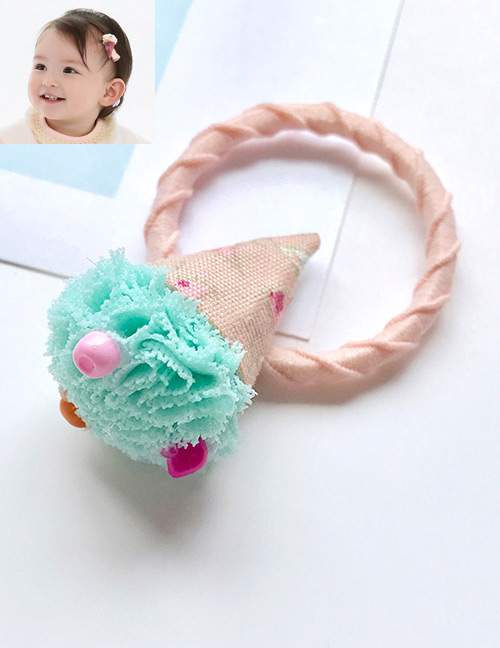 Lovely Green Ice Cream Shape Decorated Simple Hair Band