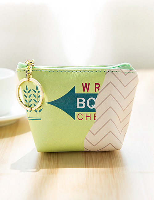 Lovely Green Chewing Gum Pattern Decorated Wallet