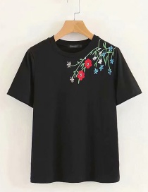 Camiseta Bordada Flor