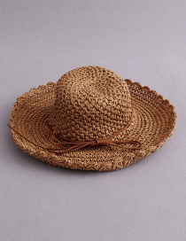 Gorra De Pétalo De Lazo Hat Sombrero De Paja Plegable