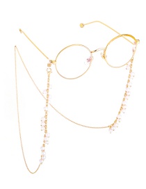 Cadena De Gafas De Perlas Grandes Con Flecos De 6 Mm